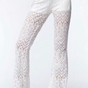 New Kendall and Kylie White Lace Pants